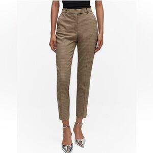 LIKE NEW Mango Houndstooth Skinny Straight Ankle Pants
